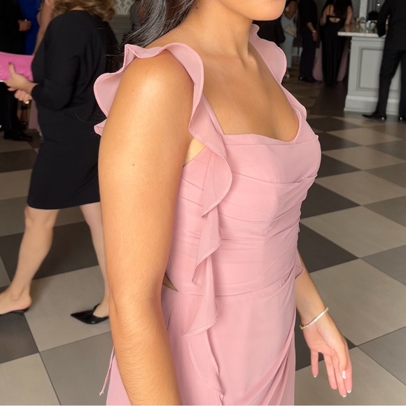 Azazie Bridesmaid Dress Dusty Rose - Picture 6 of 12